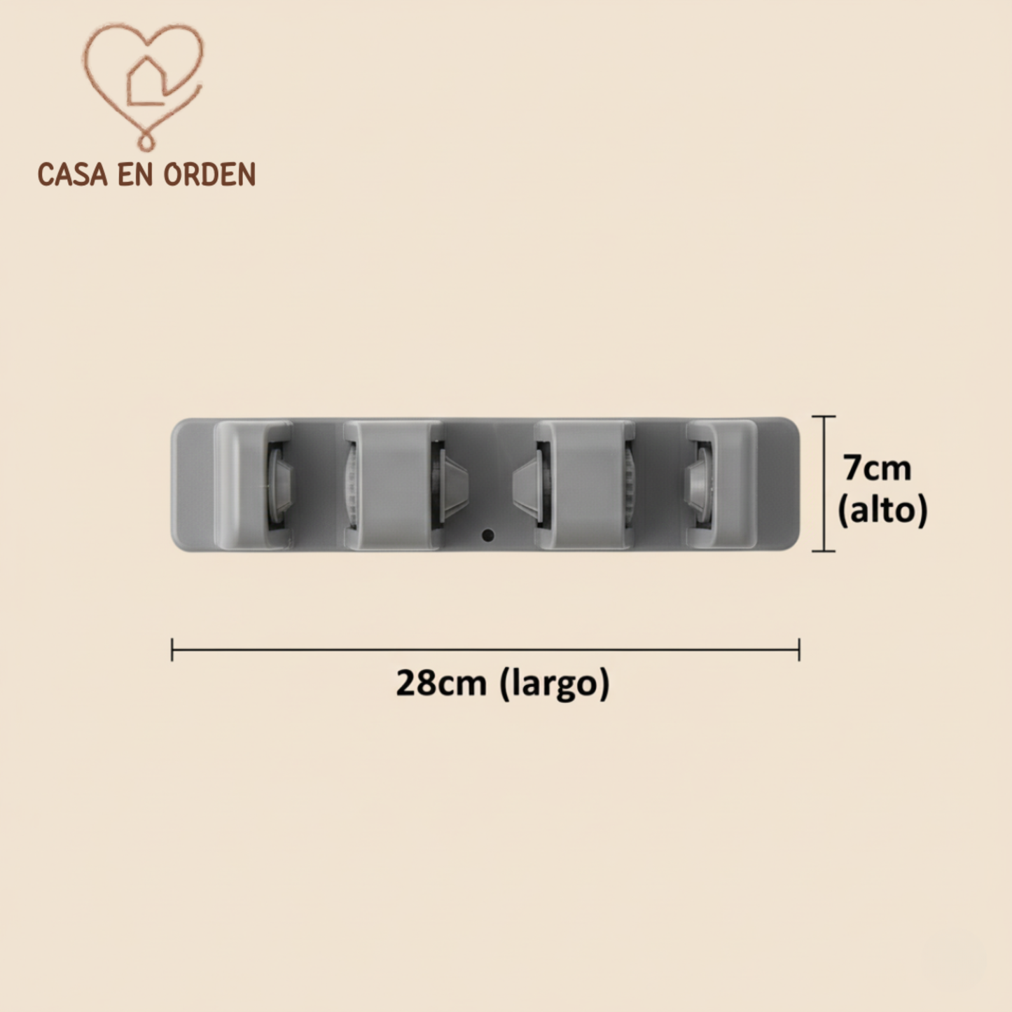 Escobero Soporte Porta Elementos