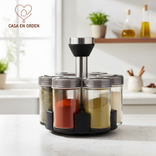 Condimentero giratorio x6 frascos