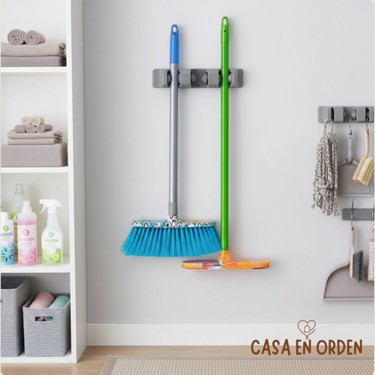 Escobero Soporte Porta Elementos