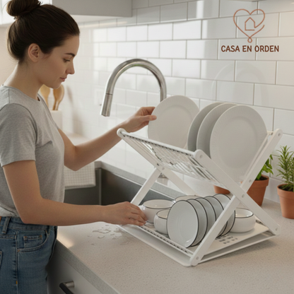 Escurridor de Platos Plegable