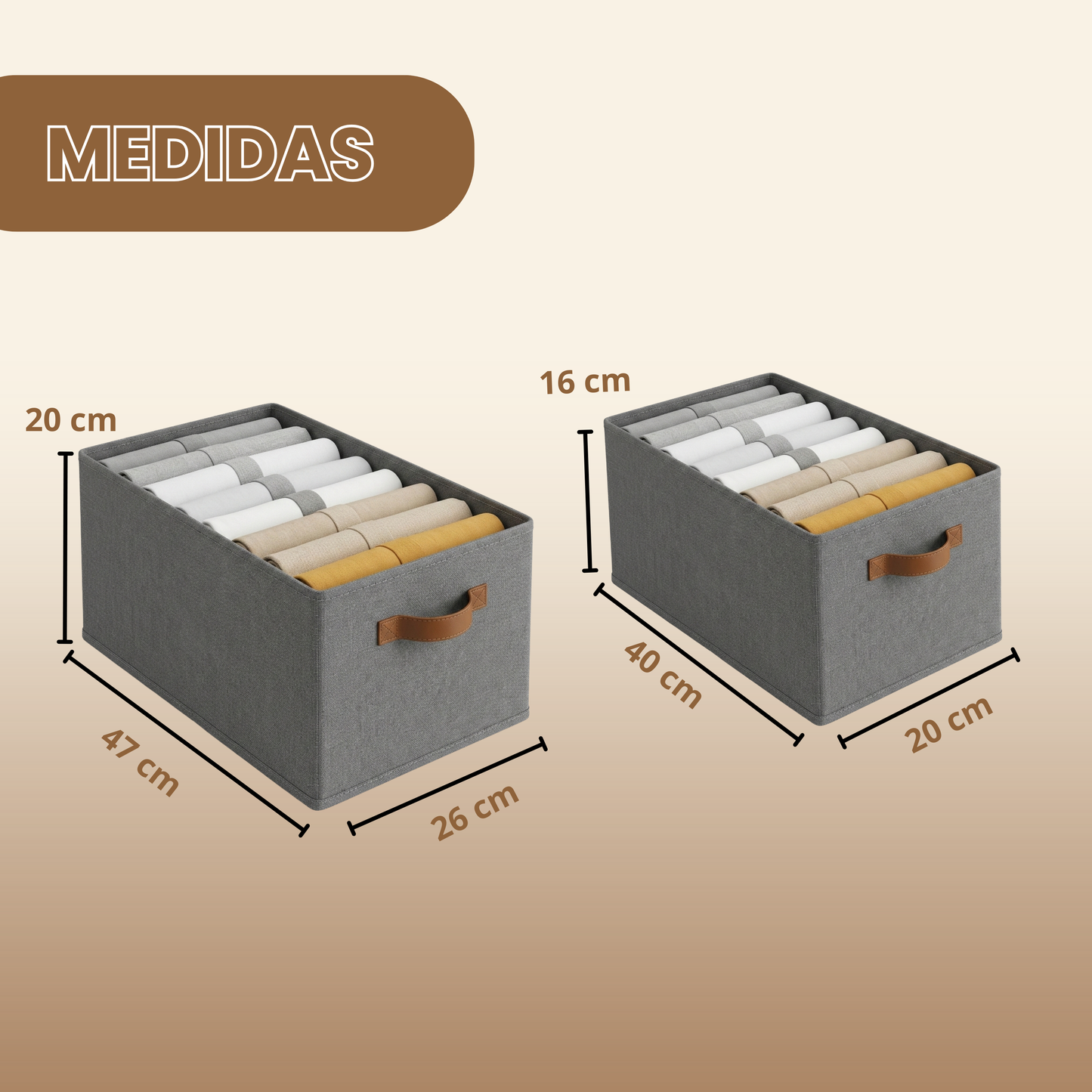 6 Organizadores al Precio de 3 – Día de la Mujer (3 Grandes 47x26x20 + 3 Chicos 40x20x16)