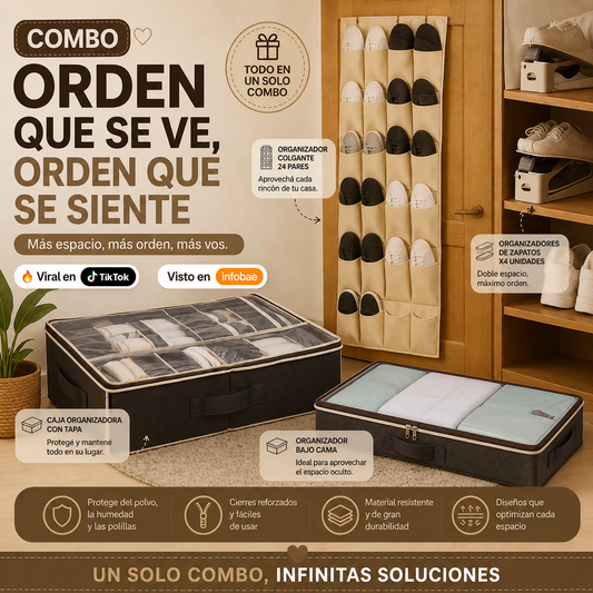 Pack Organizadores de Zapatos Completo