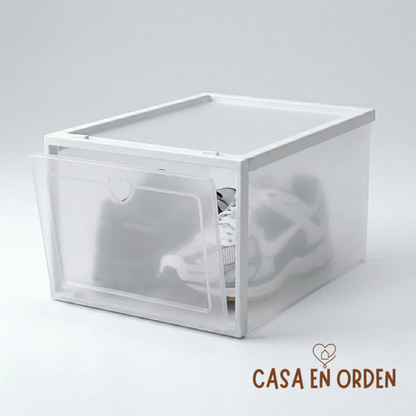 Caja organizadora de zapatos: más espacio y orden en segundos