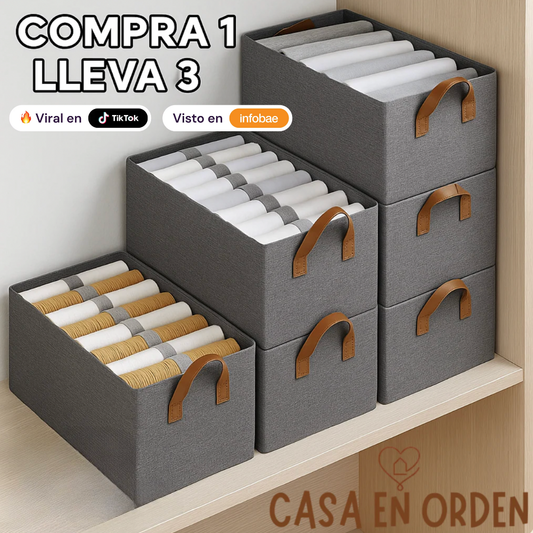NUEVAS MEDIDAS Organizadores de Ropa Plegables (Comprá 1 y lleváte 3)