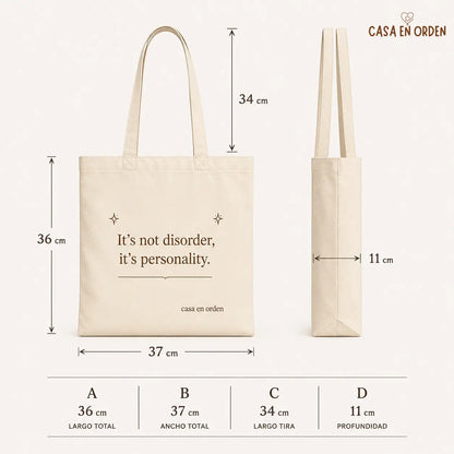 Bolsa de Tela "No es Desorden"